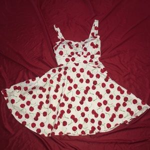 Rockabilly pin-up cherry dress